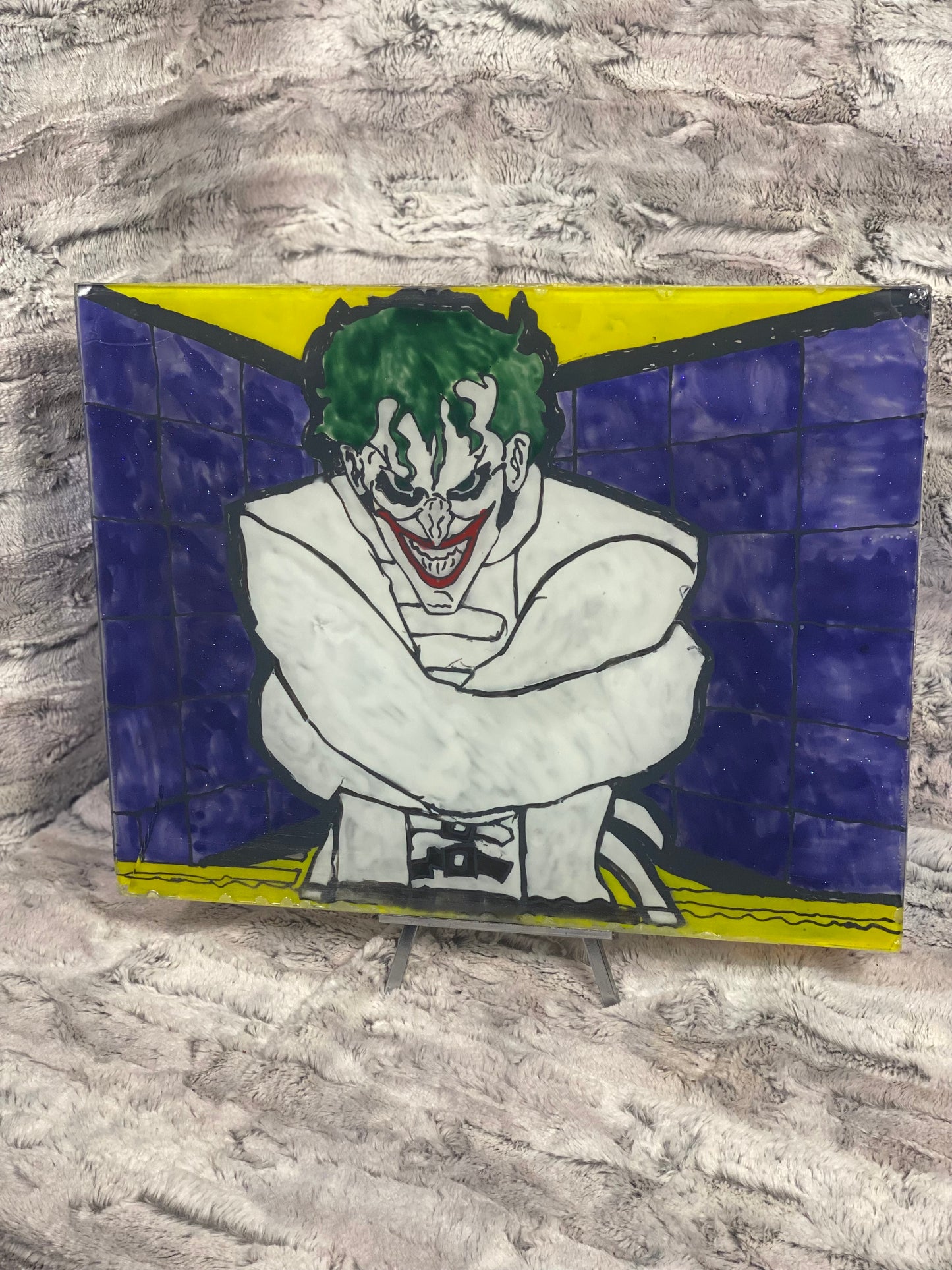 Clown Prince of Crime Stained Glass Picture