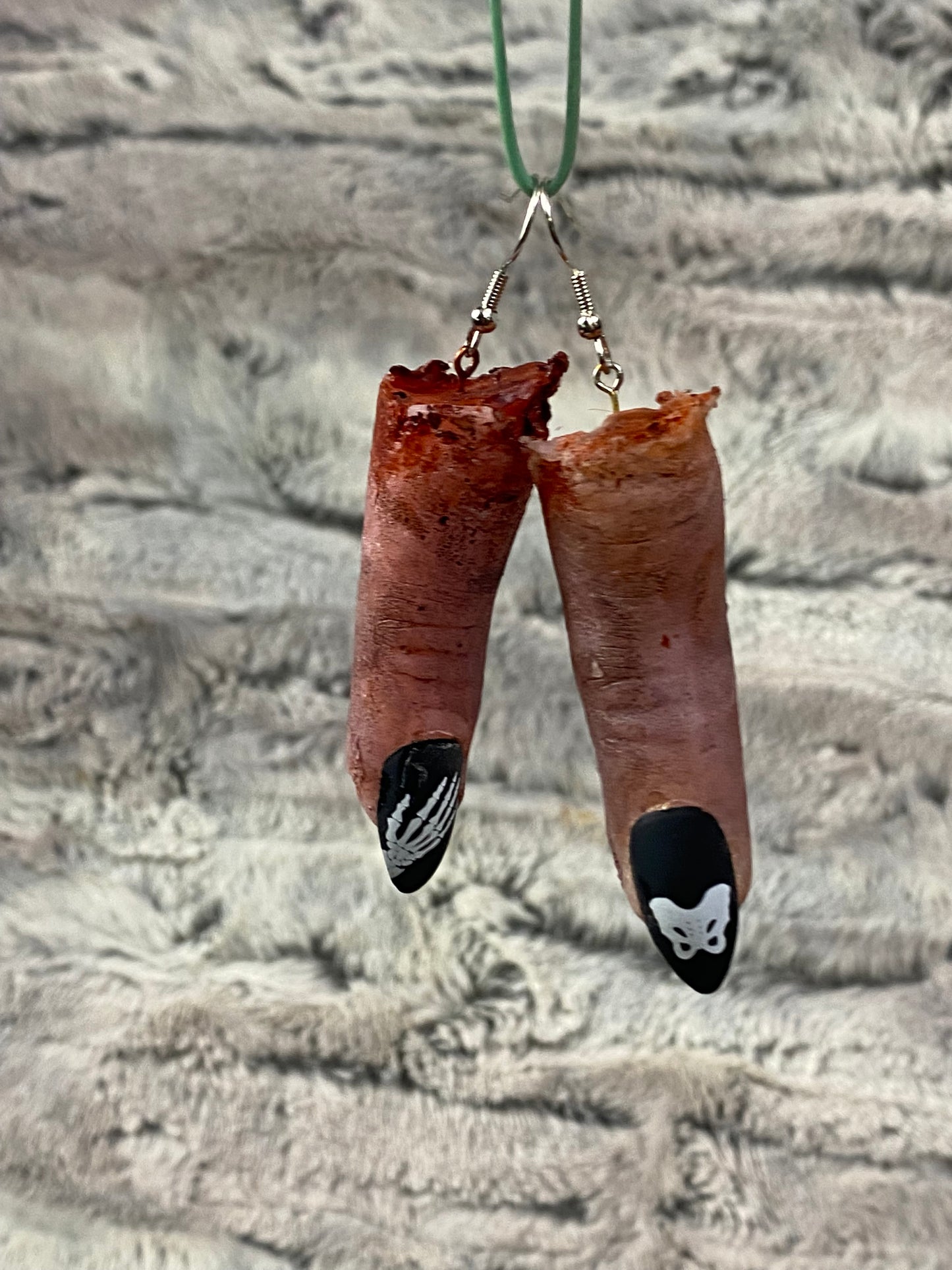 Severed Finger Earrings