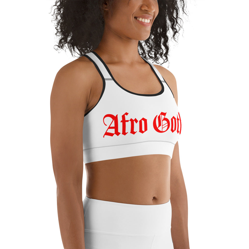 Afro Goth Sports bra