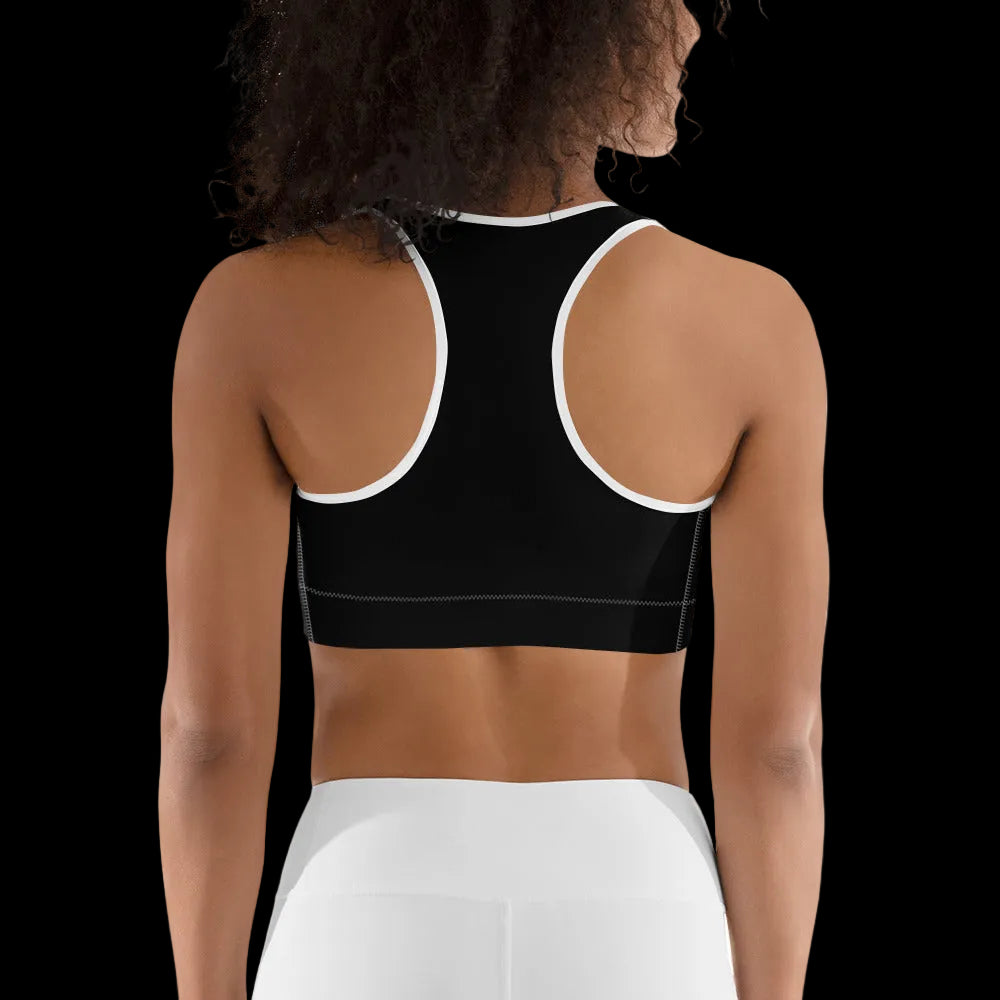 AfroGoth Red Sports bra