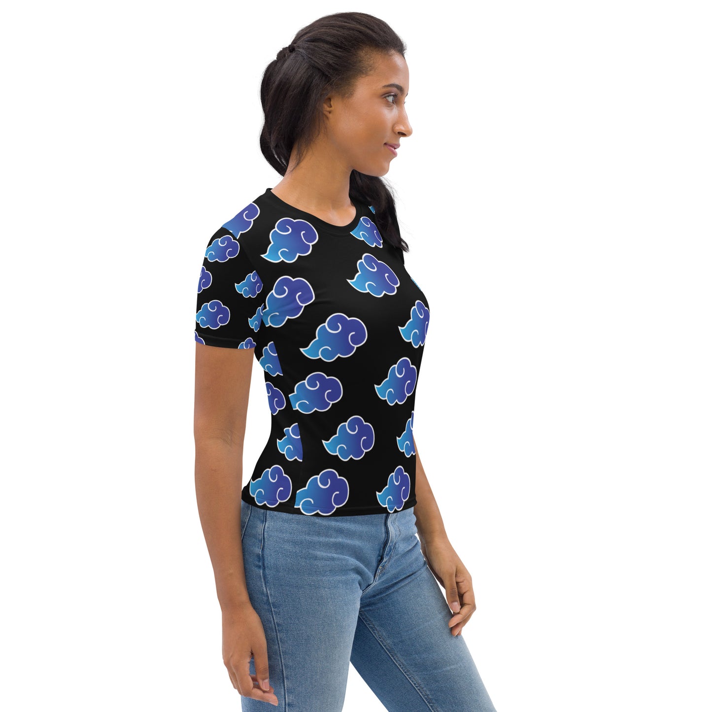 Deca Womens : Blue Clouds T-shirt