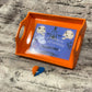 Orange Ouija Board Tray