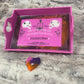 Pink Abstract Ouija Board Tray