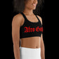 AfroGoth Red Sports bra
