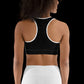 AfroGoth Red Sports bra