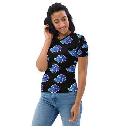 Deca Womens : Blue Clouds T-shirt